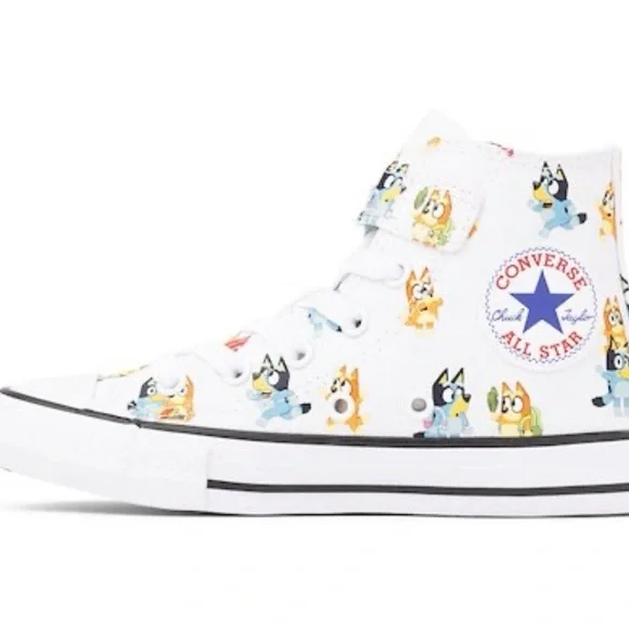 Converse Bluey Chuck Taylor All star easy-on High top Sneaker-little kids sz11 - Picture 2 of 7